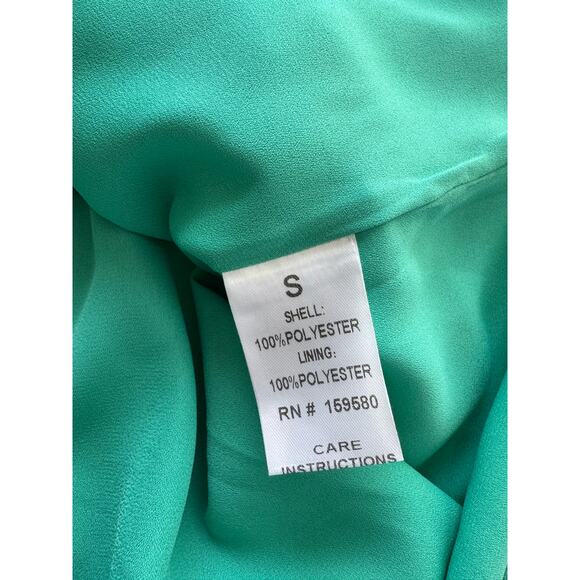 PINK LILY BOUTIQUE One Shoulder Green Mini Dress Size Small - Picture 7 of 7